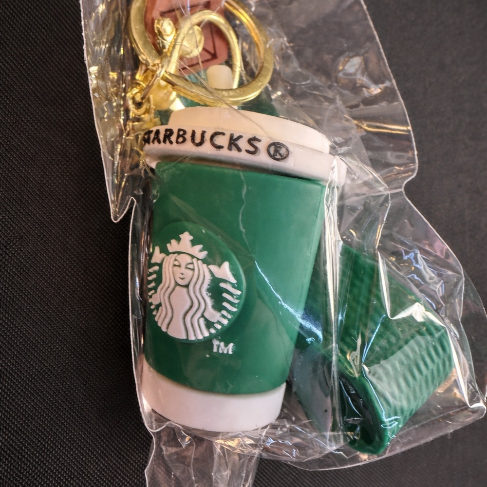Starbucks Green Tumbler Keychain